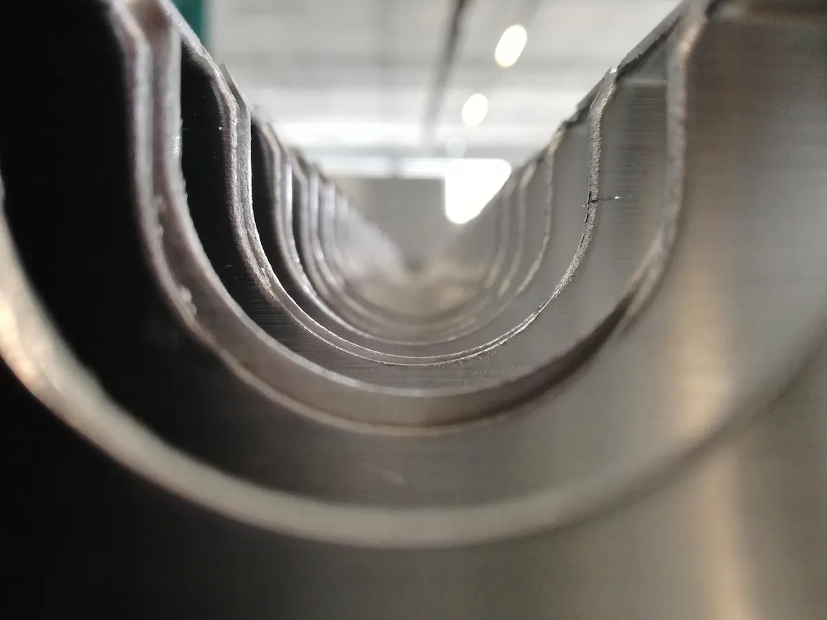 Galvanized sheet-metal HVAC ductwork